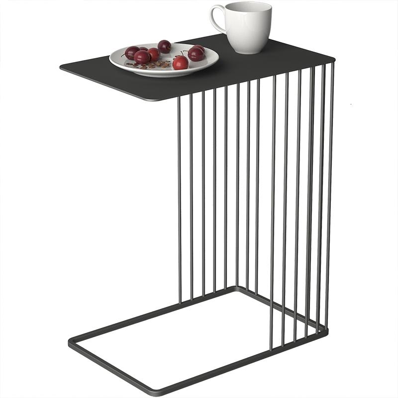 森美人北欧小茶几现代简约轻奢边几柜小窄高金色u型铁艺置物架多功能高清大图