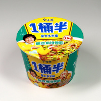 今麦郎一桶半泡面混合口味12桶整箱装 夜宵速食非油炸泡面红烧牛肉混合方便面