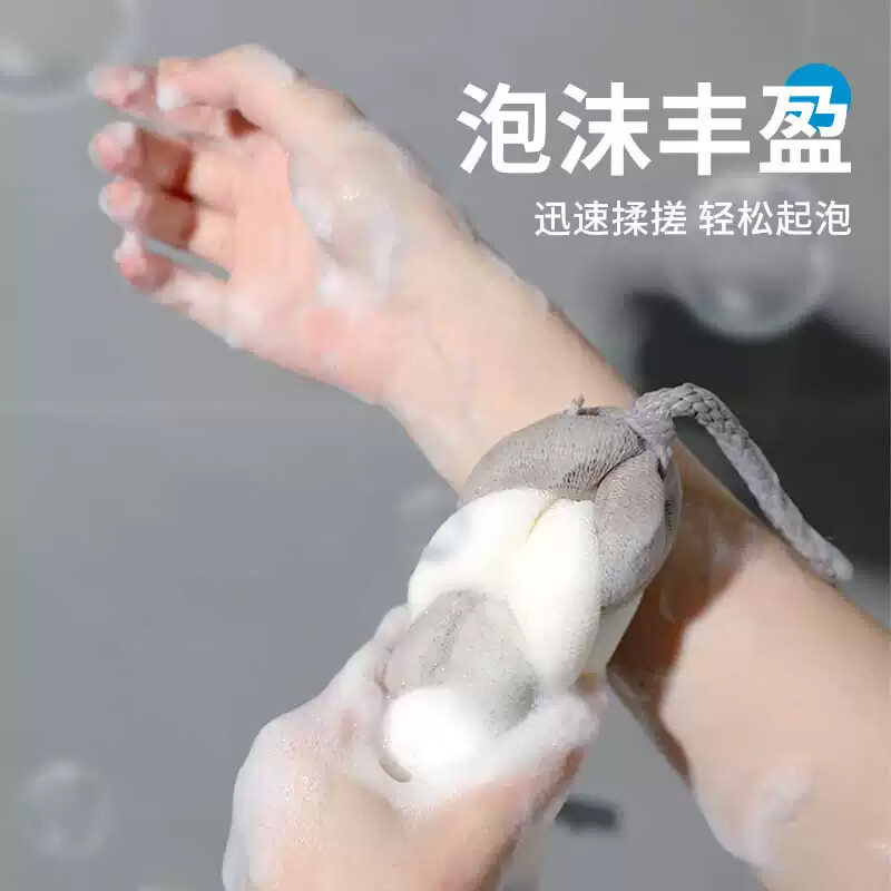 茶花 亲肤沐浴条搓澡巾拉背长条强下泥搓背巾K05005(颜色随机)高清大图