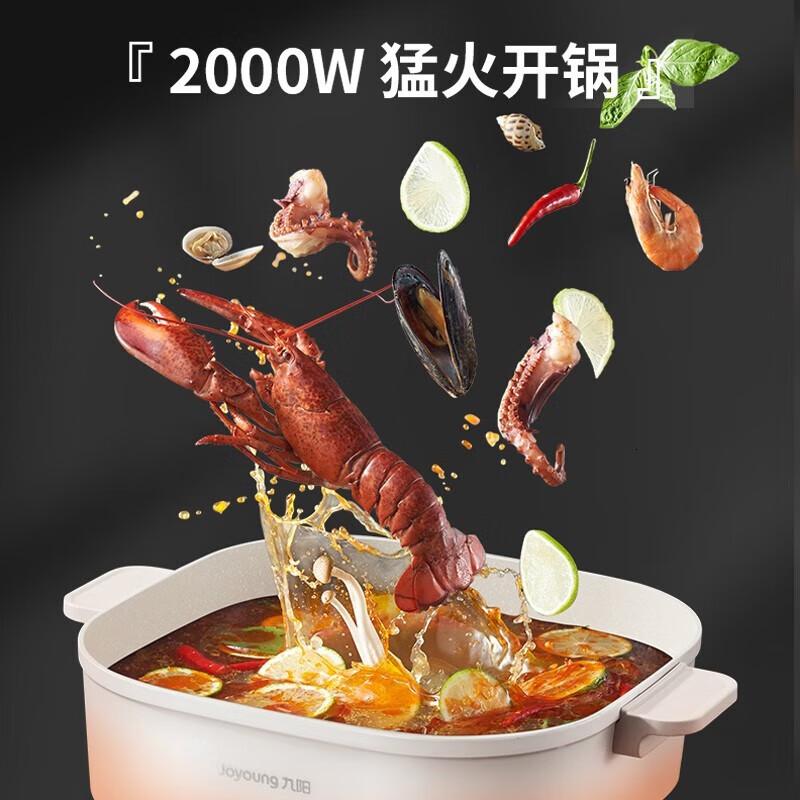 九阳(Joyoung) 电火锅鸳鸯锅火锅专用锅 分体式家用多功能锅 6L大容量HG60-G550高清大图