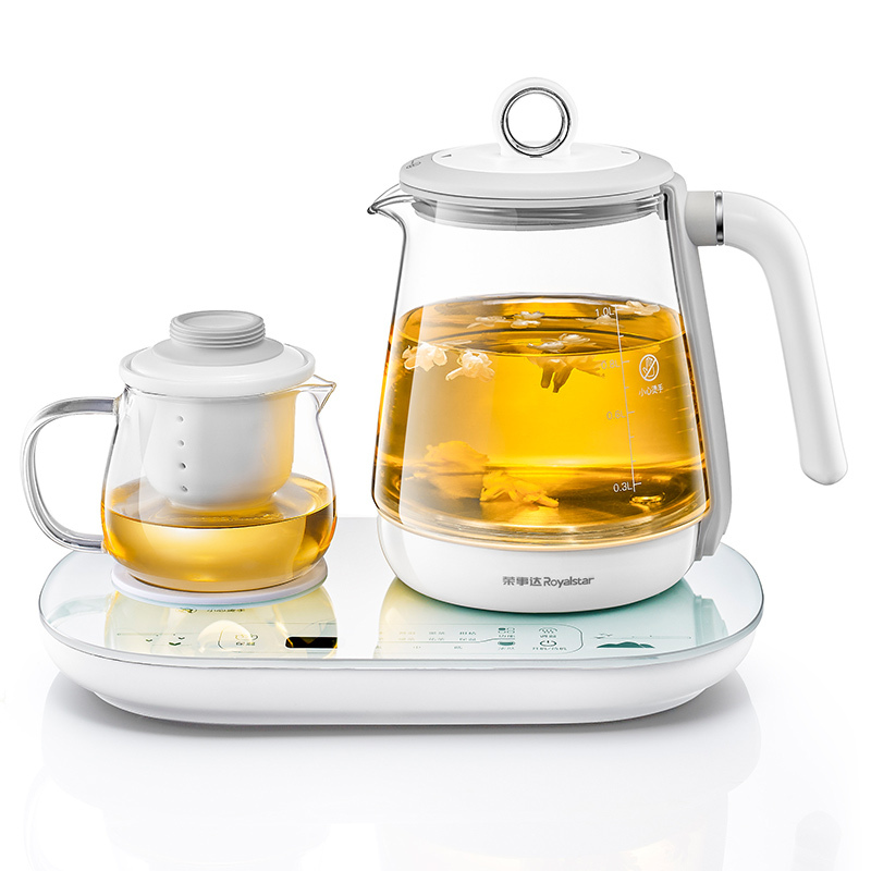 荣事达养生壶家用多功能全自动煮茶器玻璃养身一体花茶壶电煮双壶