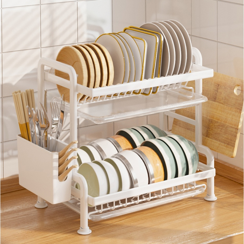 藤印象厨房放碗沥水架碗碟置物架窄碗架晾碗筷碗盘盒水槽收纳篮台式