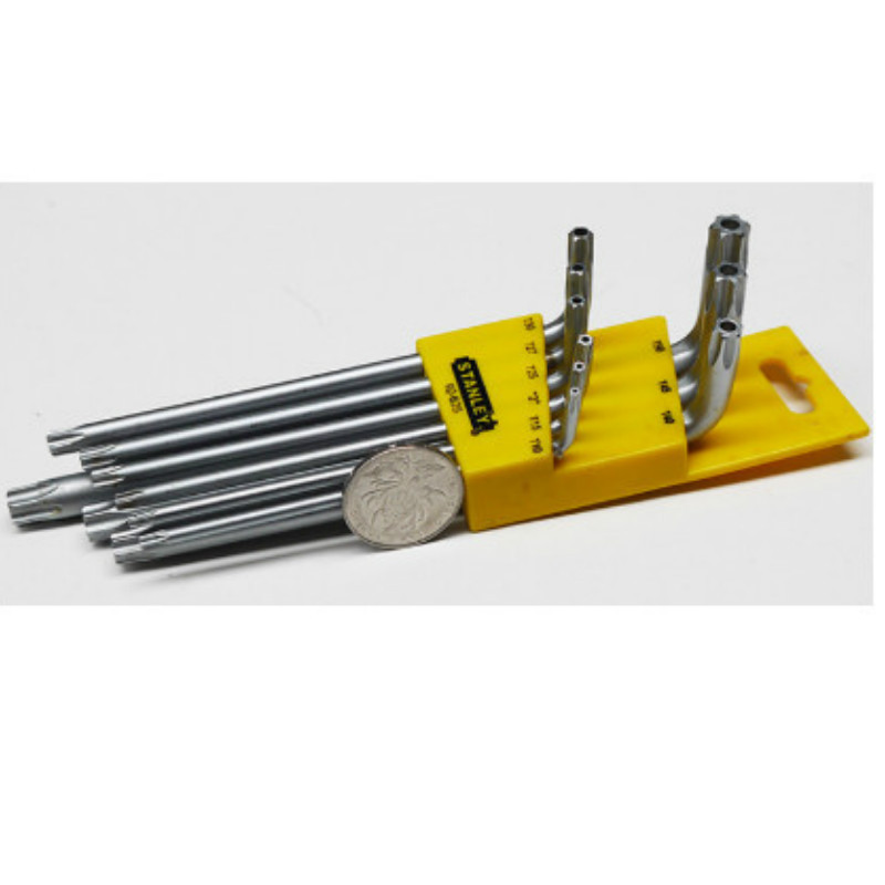 史丹利 Stanley92-625-239件长L型中孔花形扳手套装T10-T50
