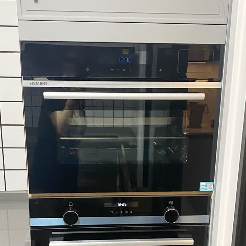 西门子HB557GES0W+CD589ABS0W 56升 1°C精准控温 30种自动烹饪程序 105°C强力蒸 蒸烤套装高清大图