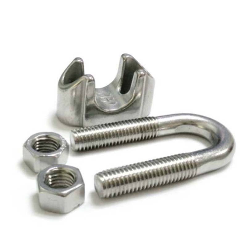 德素 不锈钢钢丝绳卡头 M32/个高清大图