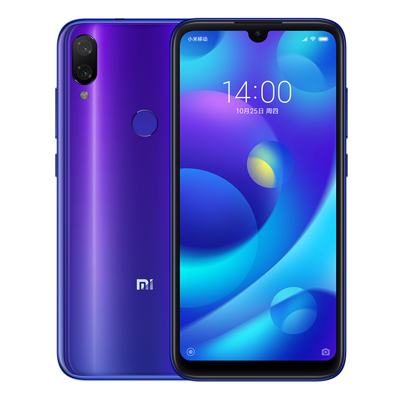 小米 (MI) 小米Play 流光渐变AI双摄 后置1200万 6GB+64GB 梦幻蓝 小水滴全面屏拍照游戏智能手机双卡双待移动联通电信全网通4G手机高清大图