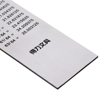 得力 8463 不锈钢直尺 测量绘图刻度尺子 带公式换算表 办公用品30cm