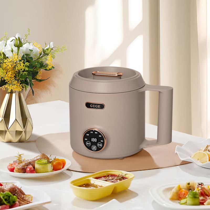谷格(GUGE)德国电煮锅多功能焖炖煮一体小型迷你1-2人插电1.2L便携式小电锅 GG599 / 台