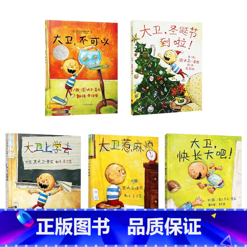 《经典大卫系列》大卫不可以全5册 [正版]大脚丫跳芭蕾我不敢说我怕被我喜欢自己绘本硬壳精装图画书适合3岁4岁5岁6岁7岁高清大图