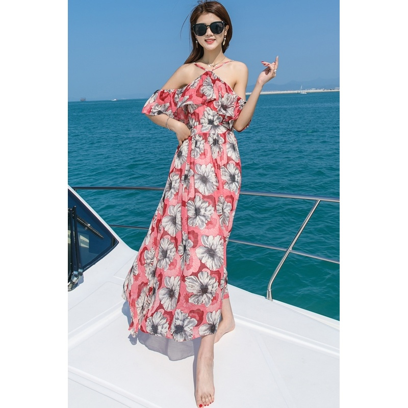 巴厘岛海滩长裙连衣裙女夏女士新品波西米亚海边度假小个子沙滩裙