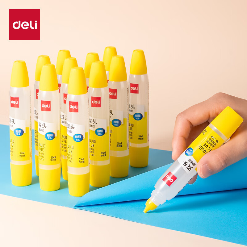 得力(deli) 7148万能 20g 胶水 (个) 黄色