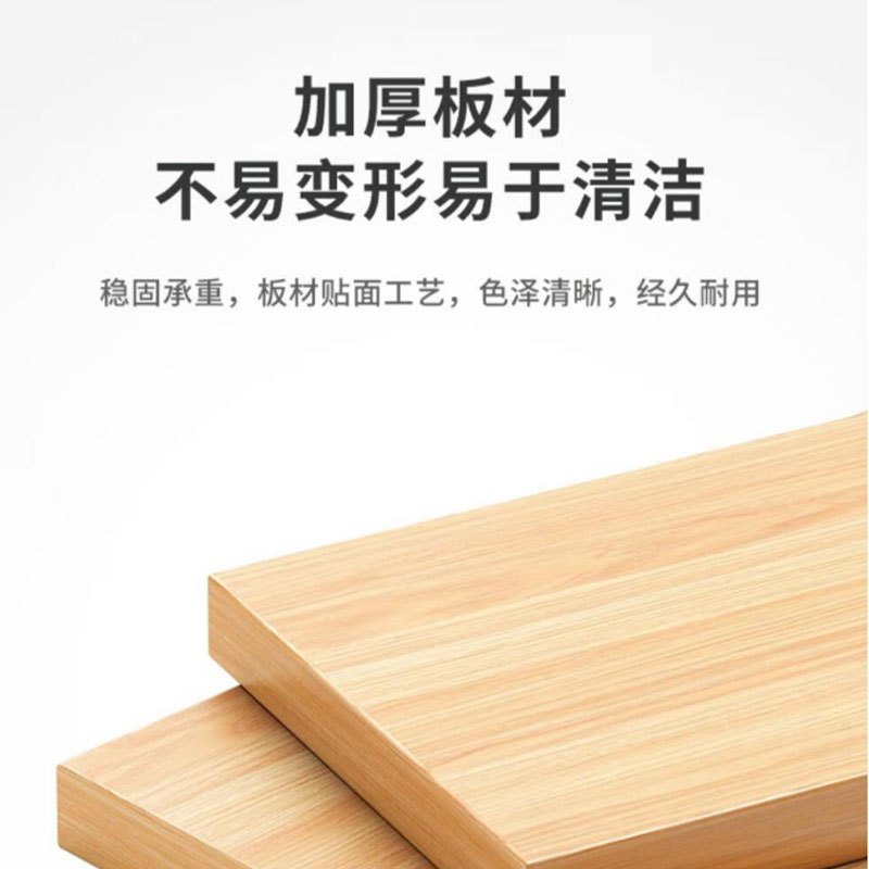 家俱时代 图书馆书架落地置物架 650*300*1500(十格)橡胶木色 定制款