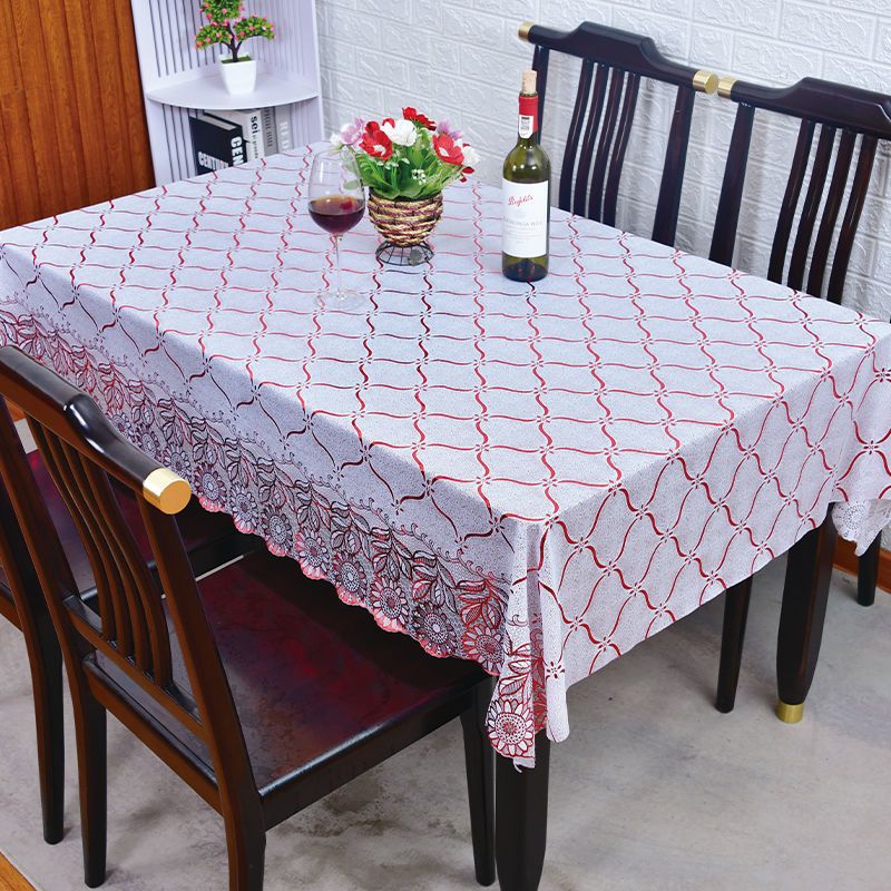 太阳花-金 60X60cm【边几布】 桌布防水防烫防油免洗餐桌布长方形茶几桌布布艺台布加厚桌布pvc