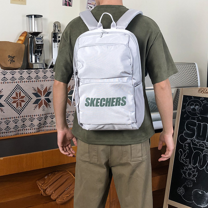 Skechers/斯凯奇男包女包新款双肩包运动包电脑包书包L320U196-0018 ZP