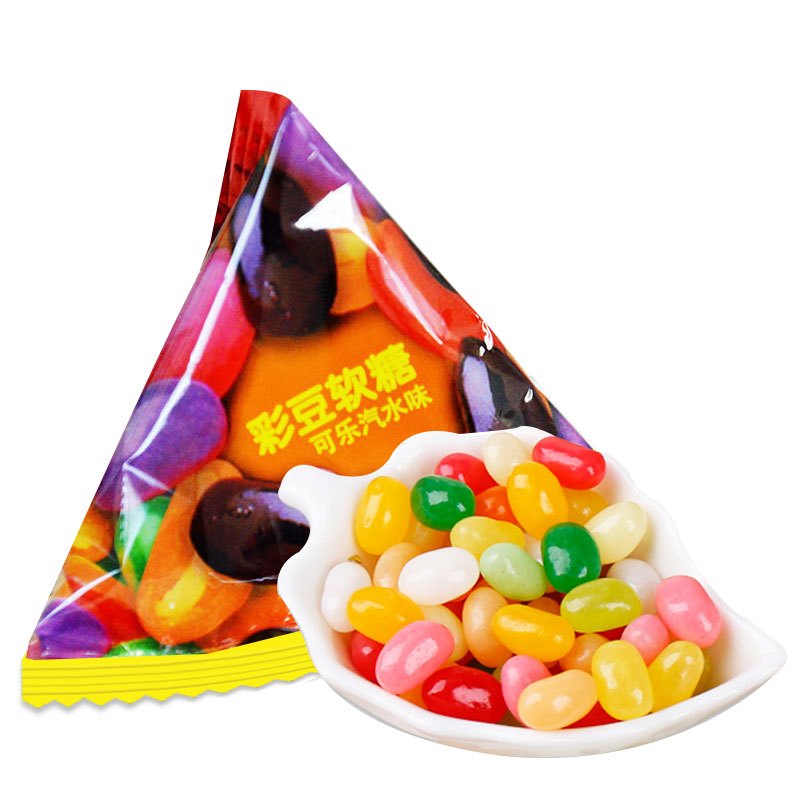 徐福记彩豆软糖500g彩虹糖什锦水
