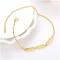 A040-A Women 18K yellow gold anklet jewelry 镀黄金色女脚链潮