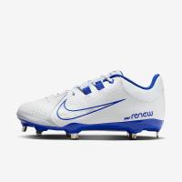 耐克(NIKE)女棒球鞋耐磨防滑透气舒适专业训练户外运动鞋 White/Hyper_Royal/Wolf_Grey 42.5