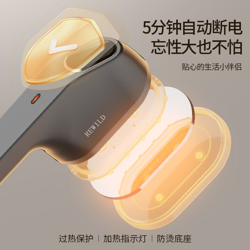六竖 手持电熨斗YD-03 黑色高清大图