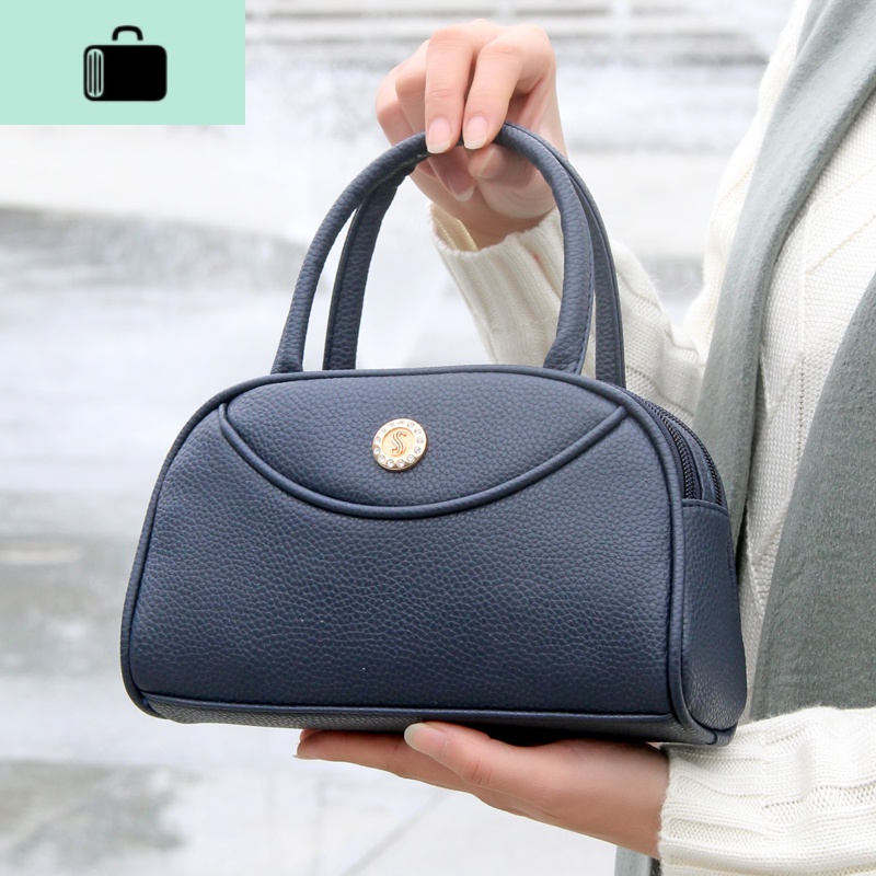 新款时尚中年女包妈妈买菜包手提包双拉链零钱包大屏手机包小拎包NEWLAKE高清大图