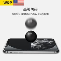 【美国W&P】iPhoneX/XSMAX钢化膜全屏苹果6/7/8/7p/8plus防窥膜全覆盖保护膜防偷窥xr手机贴膜