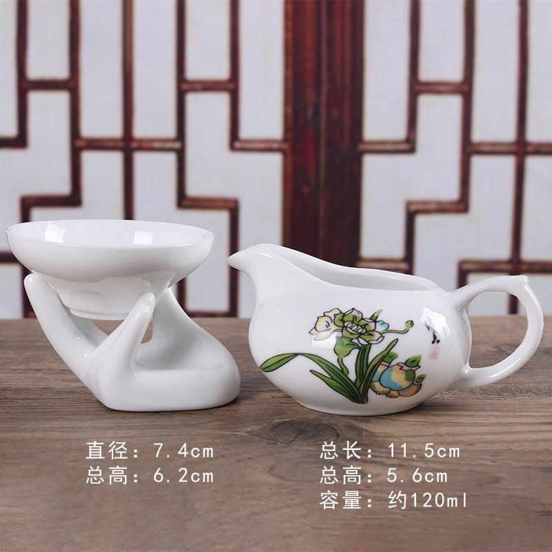 苏宁放心购茶海公道杯茶具配件功夫茶具分茶器陶瓷厚高白瓷公杯茶杯