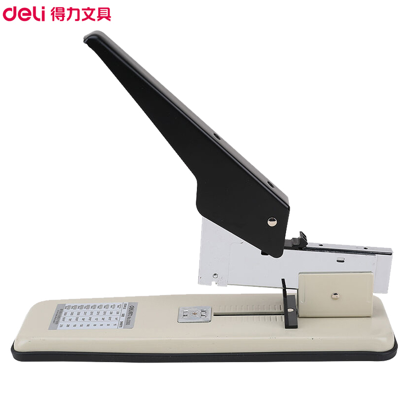 得力(deli)0393厚层订书器 加厚210页 适用23/23 单个装