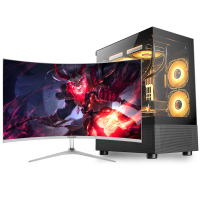 亚当贝尔 家用办公台式电脑主机13代i7-13650HX/16G内存/512G固态/RTX3050 8G独显 商务娱乐影音吃鸡游戏学生组装电脑整机+32英寸曲面显示器