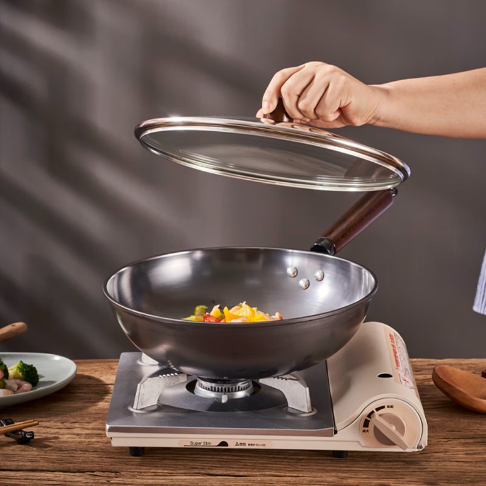 LUVHOO铂佧爆炒锅 LH-CG18 优质铁锅直径30cm高清大图