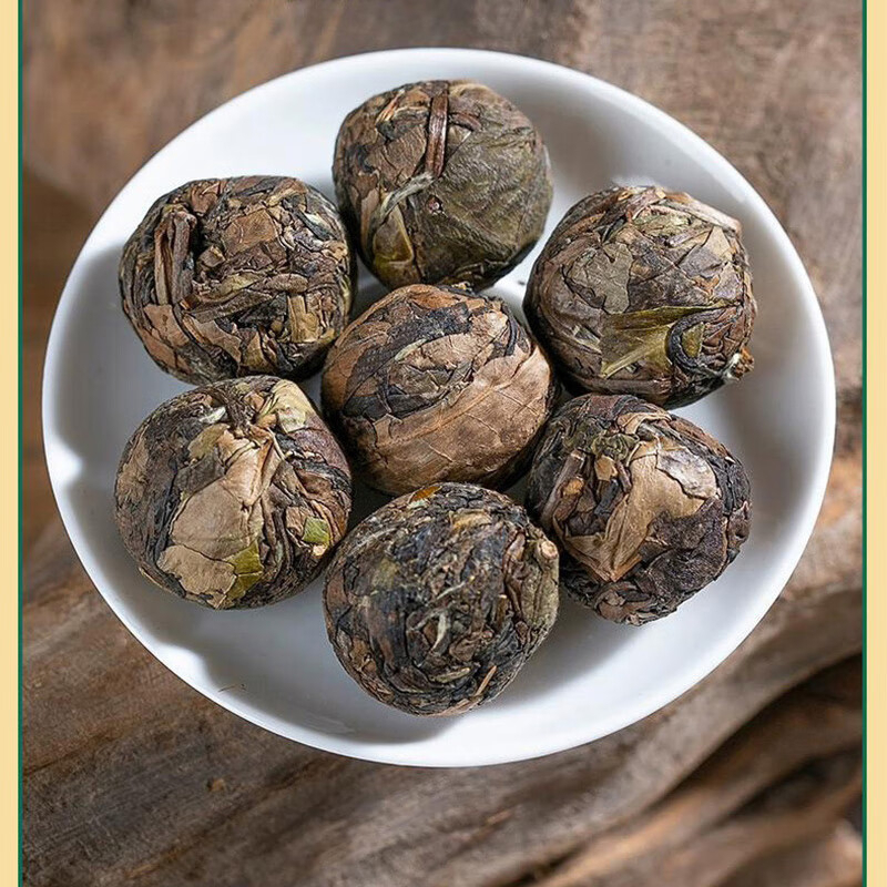 素言茶坊 观山2018年春寿眉白茶球42粒 GFKJDX高清大图