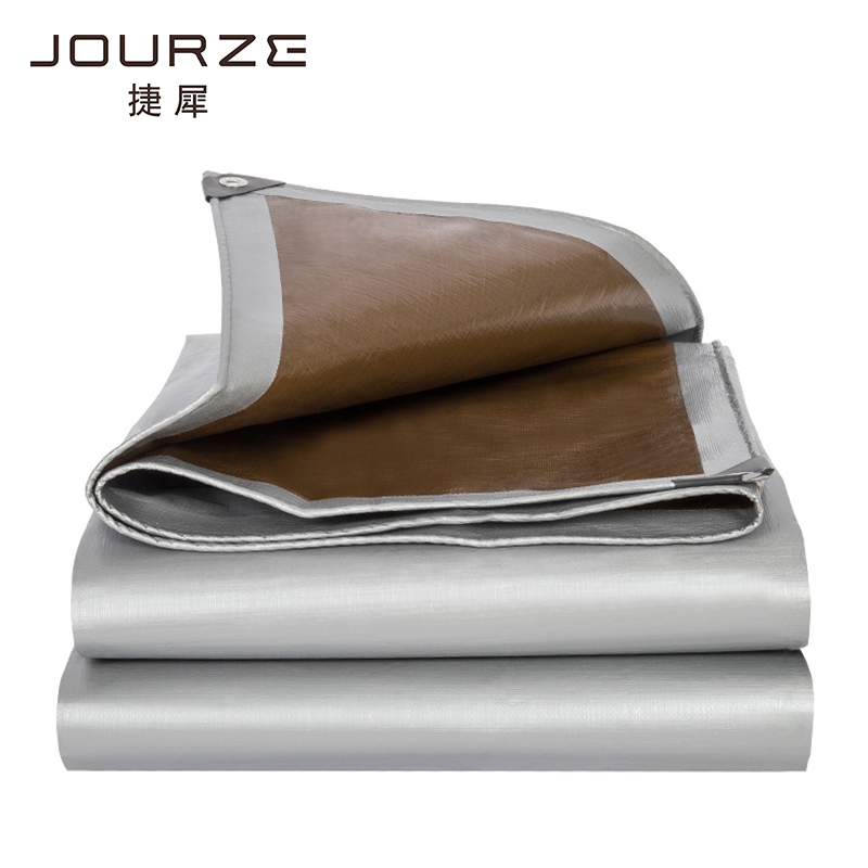 捷犀 灰色防雨篷布 450g/平方米高清大图