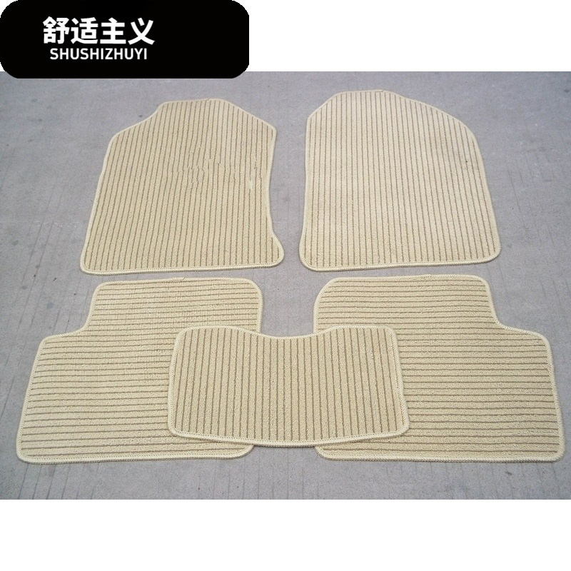 标志307 308 206 207 CC 408 508 607专用亚麻汽车脚垫