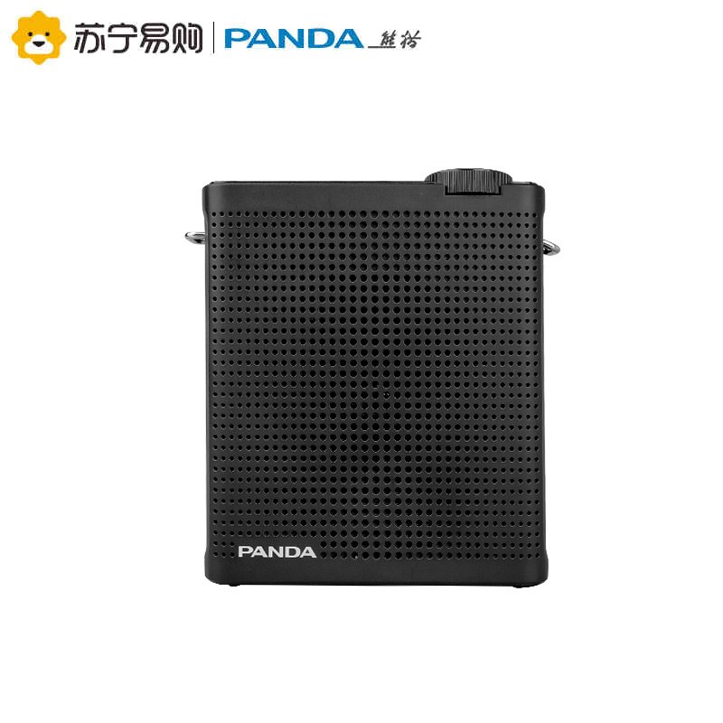 PANDA/熊猫K70扩音机教师教学导游用有线扩音器小蜜蜂专用便携腰挂式播放器迷你插卡音箱 黑色