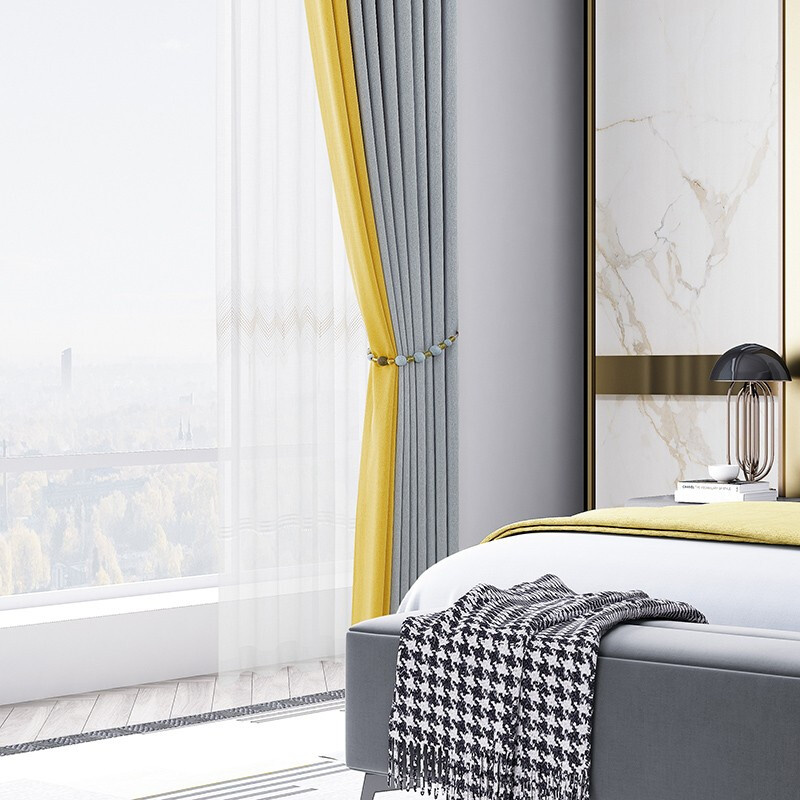 纯色窗帘 遮光窗帘 布艺窗帘 100*270cm 米高清大图