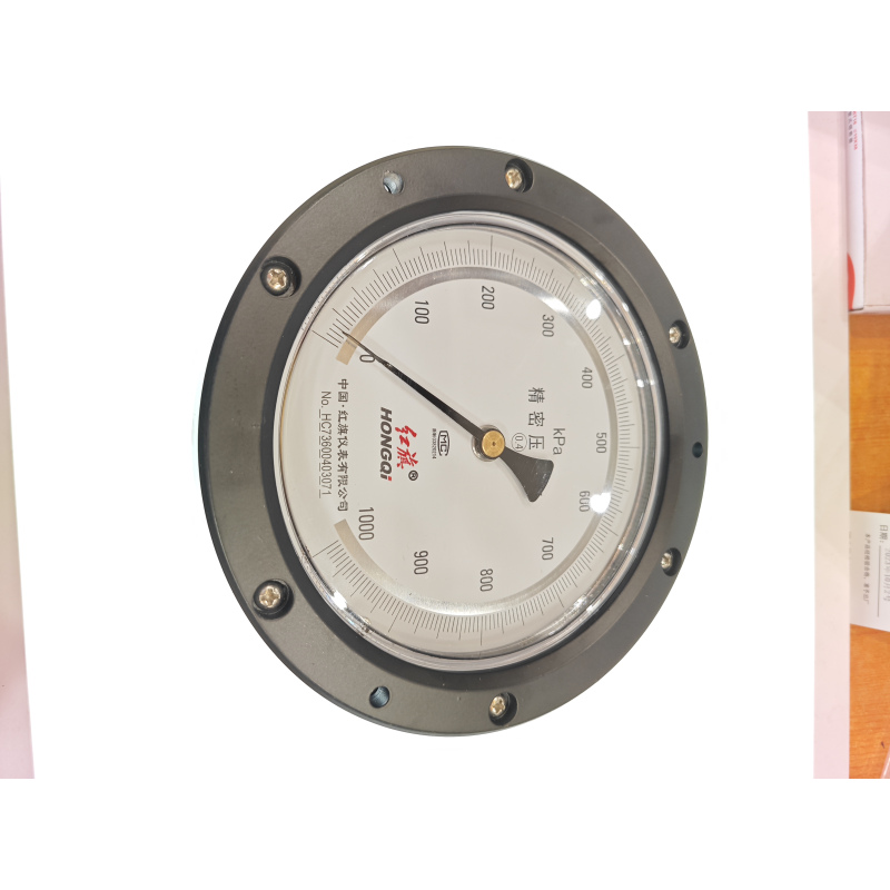 红旗 精密压力表轴向带边定制检测款 Y150 0-1000KPA 块