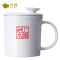 恒福(TEA MiLL)茶具 杯子 陶瓷上善若水自在杯 办公室彩绘马克杯个人杯 隔茶隔热冲洗方便杯盖可悬挂杯壁 否