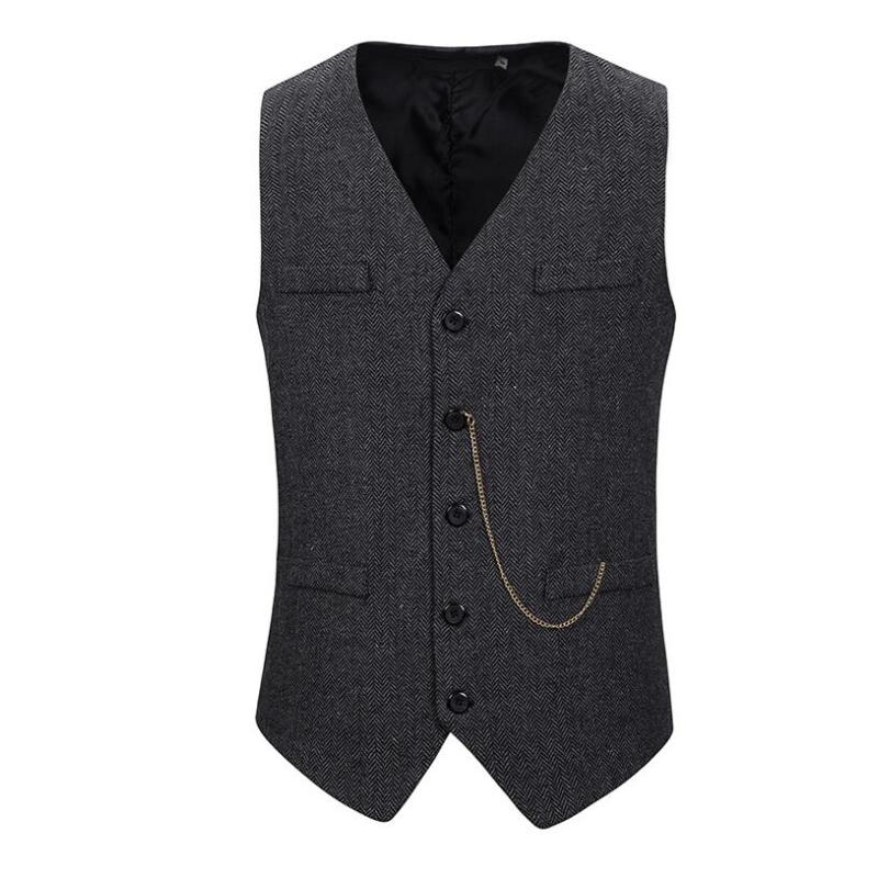 suntek谢尔比剃刀党浴血黑帮同款复古西装马甲修身英伦风型男西服马夹