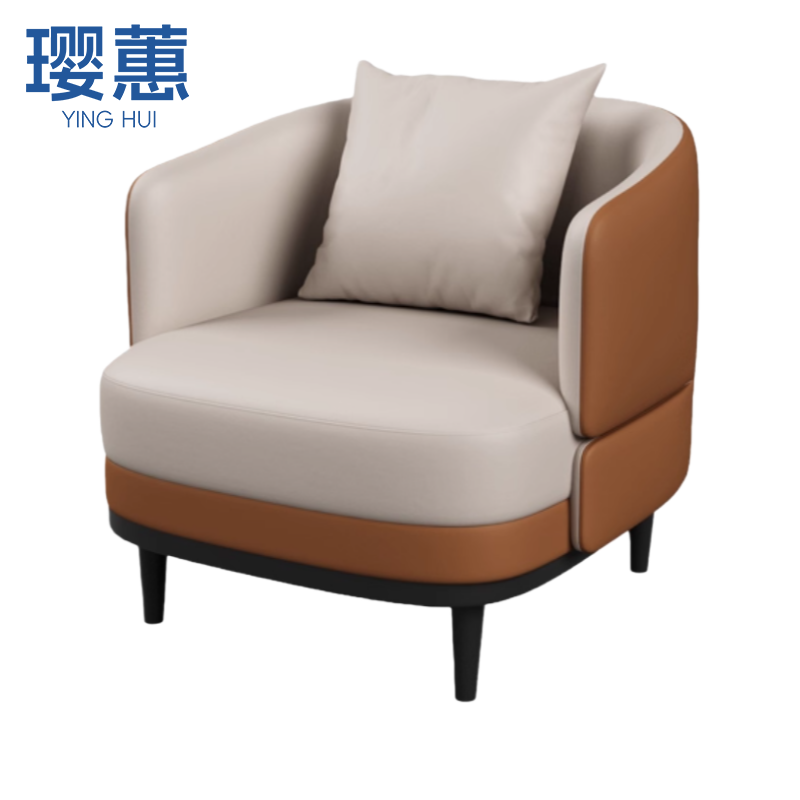 璎蕙 皮沙发椅65cm 张高清大图