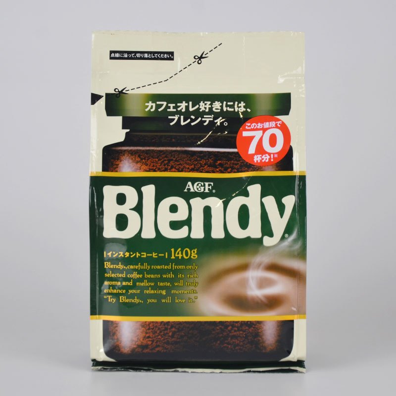 AGF 布兰迪Blendy 速溶黑咖啡粉 经典原味 140g袋装 日本原装进口