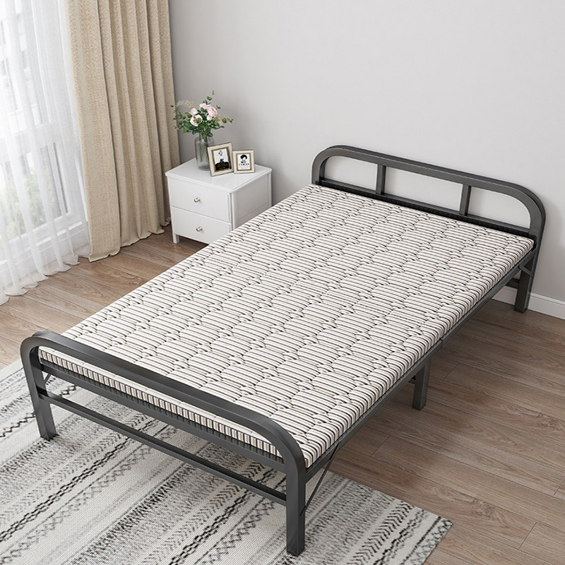 折叠床单人床家用经济型符象简易出租房双人加固铁架硬木板床