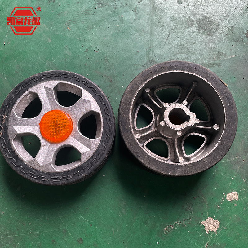 凯富龙耀伸缩门机头铸铝大轮子 KF-L02 个高清大图