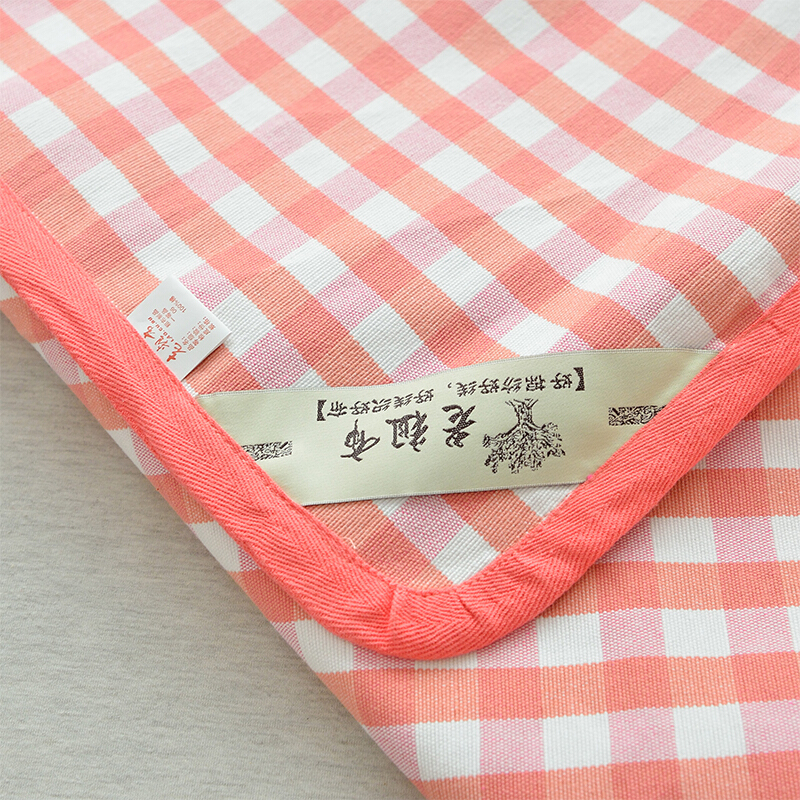 老粗布凉席加密加厚三件套全棉夏季双人席子