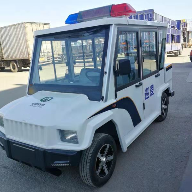 翱毓aoyuxl4401b全封闭电动四轮巡逻车两排五座巡逻电动车警车悍马款
