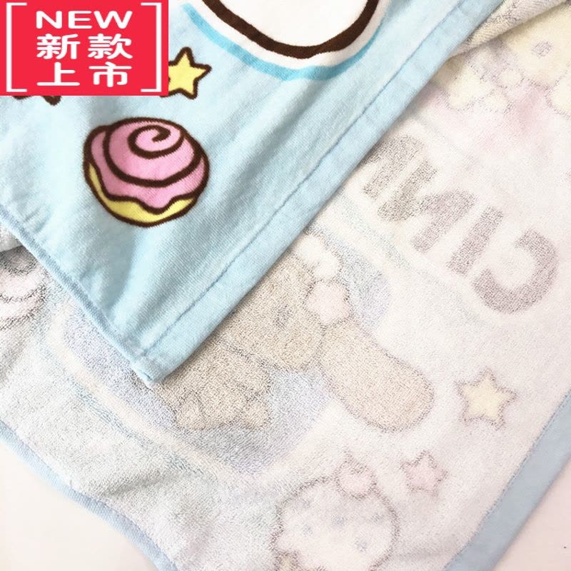 可莉允玉桂G 大耳朵狗卡通儿童浴巾 柔软吸水大毛巾沙滩巾 120*60CM图片