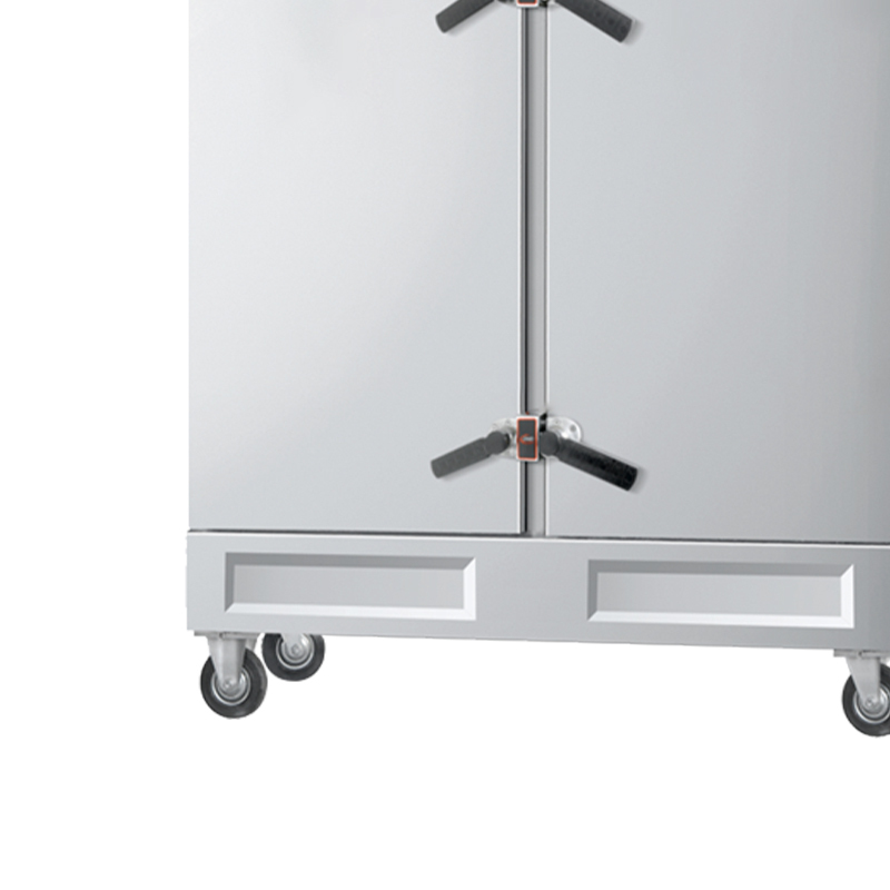 疆途者 商用电蒸箱蒸饭车双门24盘豪华电脑款电蒸饭柜 380V 24kW SJTZ-S1DC-8006高清大图