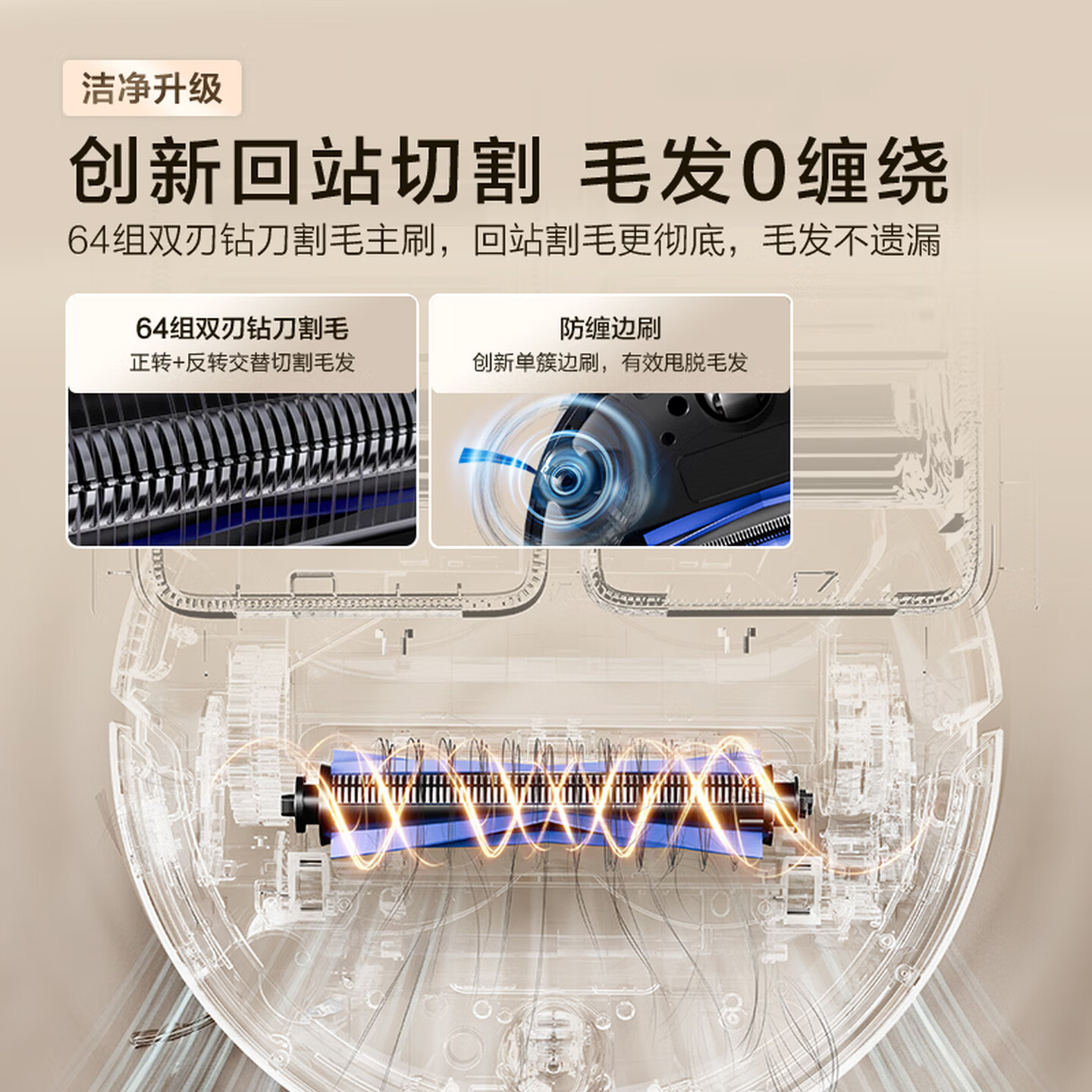 海尔(Haier)扫地机器人LDS激光导航热风烘干加压搓洗 除菌智能家用全自动扫吸拖一体机RHSH-V5SU1 水箱版高清大图