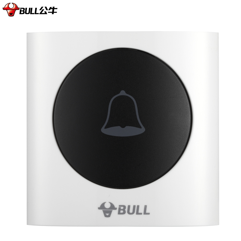 公牛(BULL) 墙壁开关 无源无线门 铃开关无线远程家用门铃带音乐开关面板呼叫器 GWM01A无源无线门铃一拖一