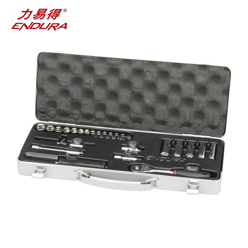 力易得 24件6.3mm系列套筒维修工具手动工具组套E1229 1套(货期3-5天)