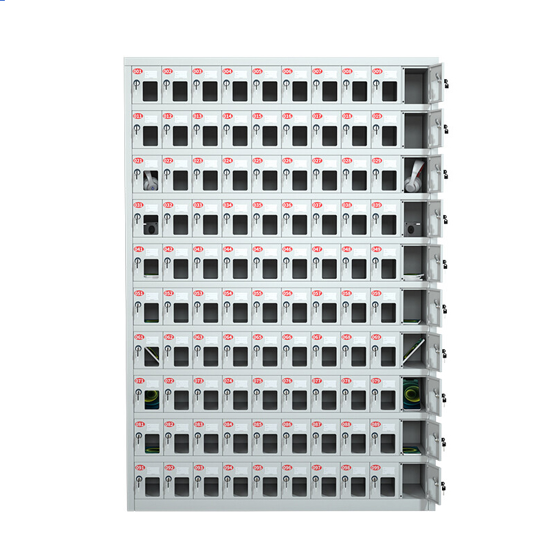 鑫金虎 钢制100门亚克力窗手机充电柜高清大图