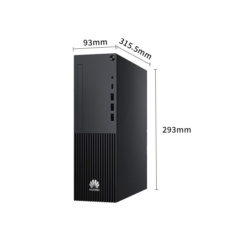 华为擎云W585y 麒麟9000X/16G/256G固态+1T/无光驱/无WiFi /+23.8寸显示器(麒麟一年授权)高清大图