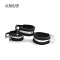 众慧创安 不锈钢连胶条喉箍 R型管夹电缆夹 直径38mm 个
